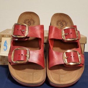 Fantasy Sandals Despoina Red Brush Size 39(8 -8 1/2)